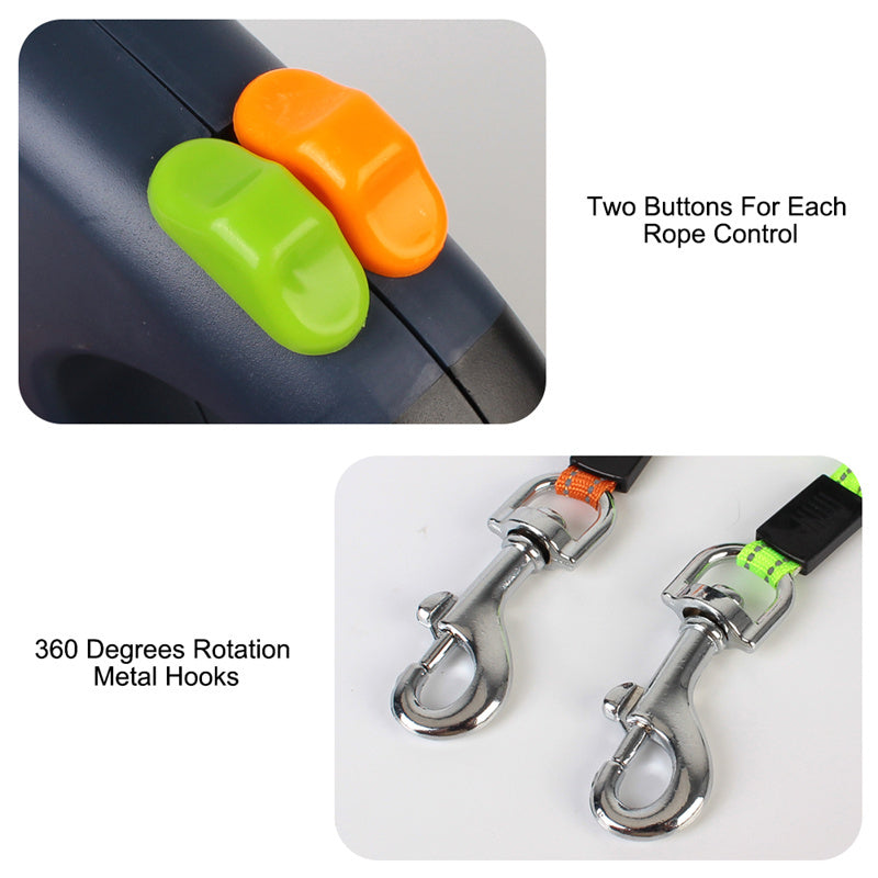 Retractable leash for dogs